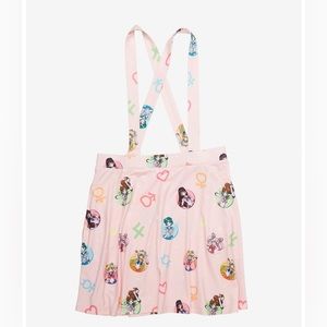 Women’s Skirt| Pink Sailor Moon Skirt with suspenders